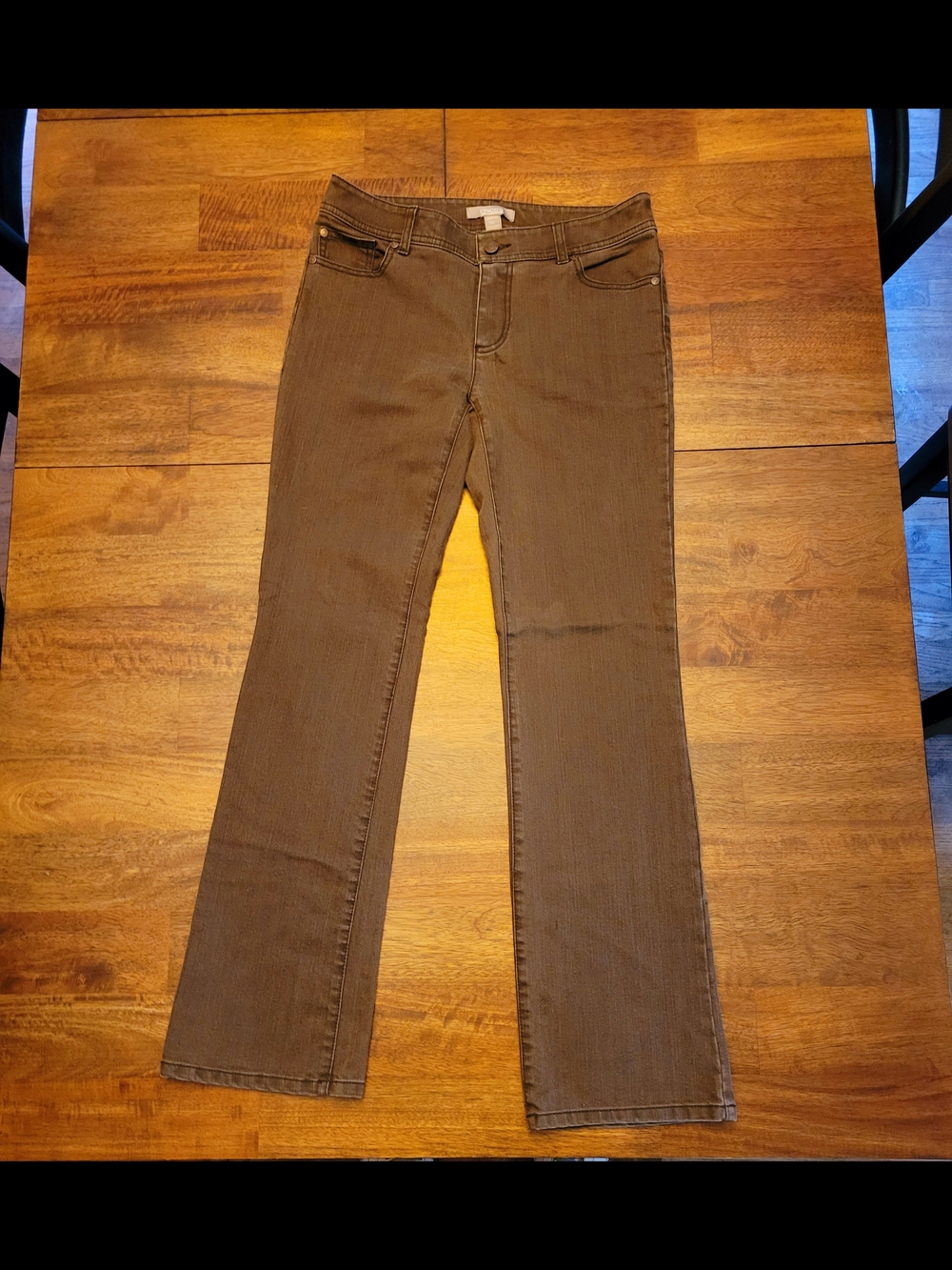 Chico's Brown Boot-Cut Jeans